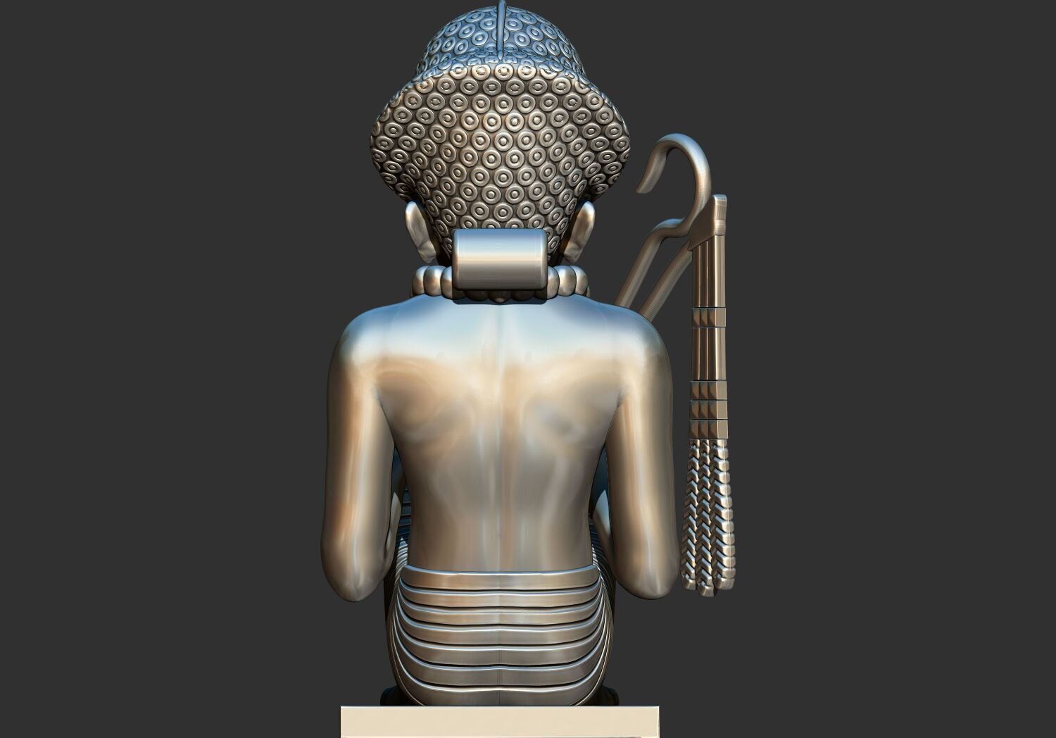 Tutankhamun Gold Pendant of Amenhotep III 3d printable model 3D print model_8