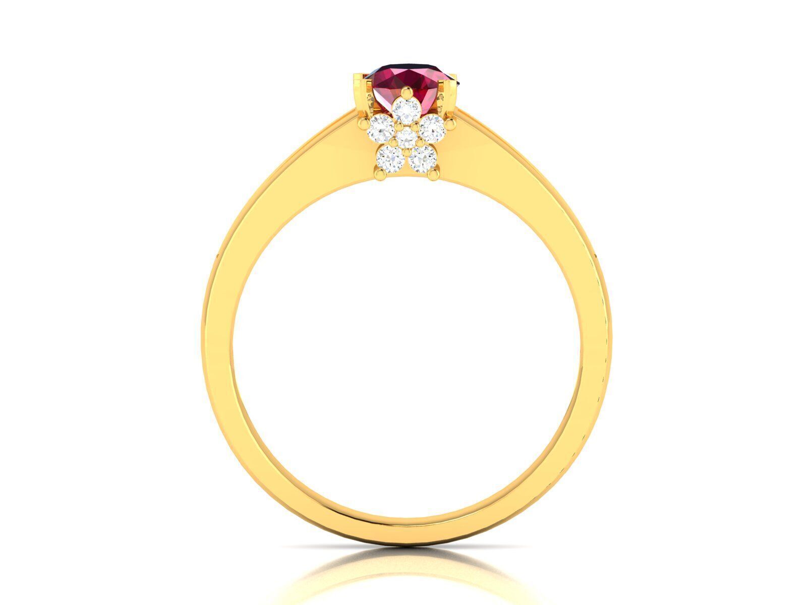 Women Ring  Render 3dm STL OBJ FBX Details 3D print model_3