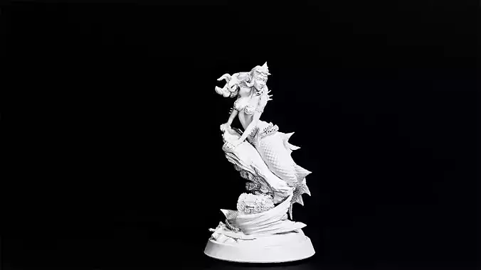 mermaid 3D print model