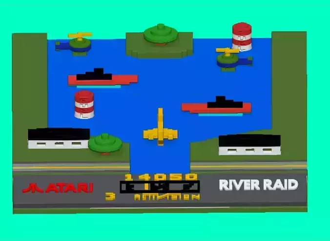 River Raid atari classics  3D print model