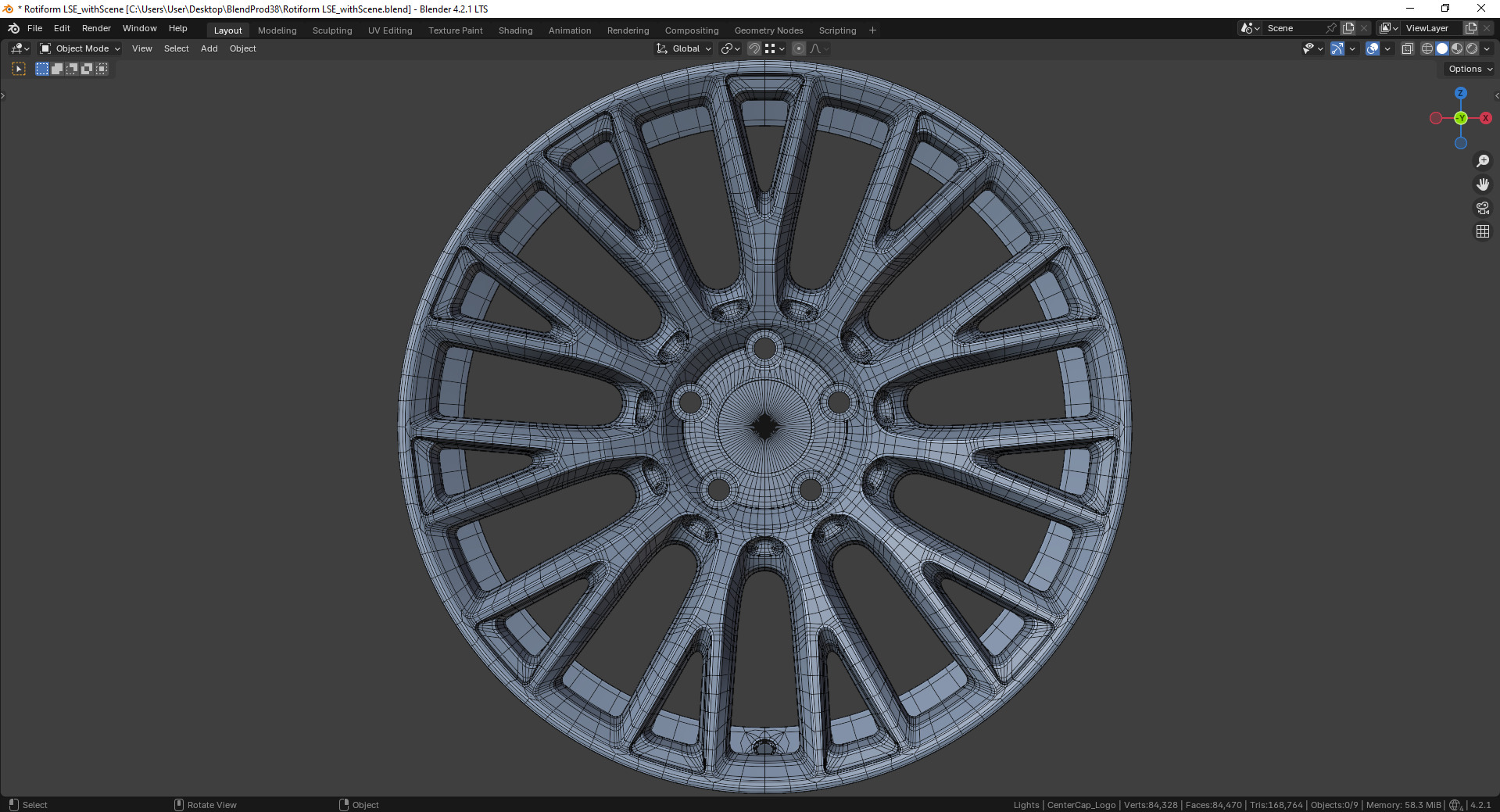 Rotiform LSE Rim 3D model_15