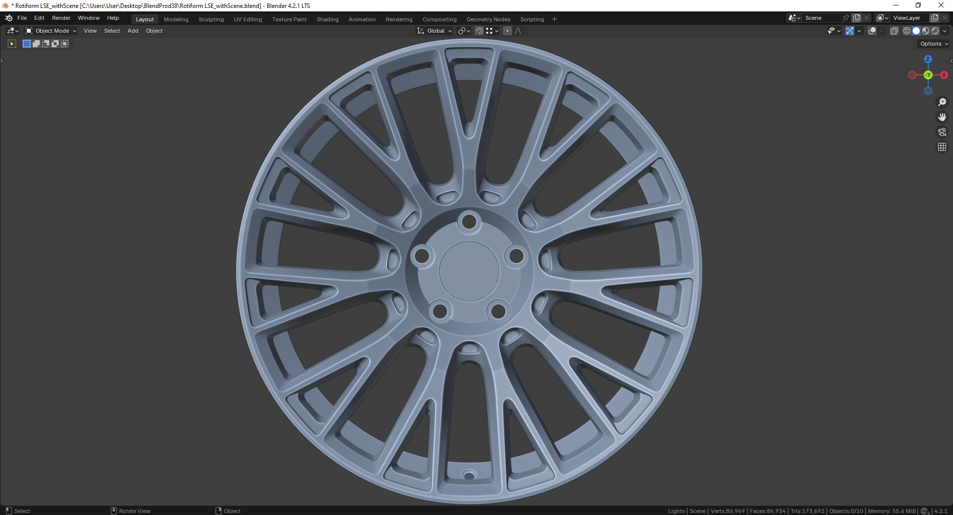 Rotiform LSE Rim 3D model_5