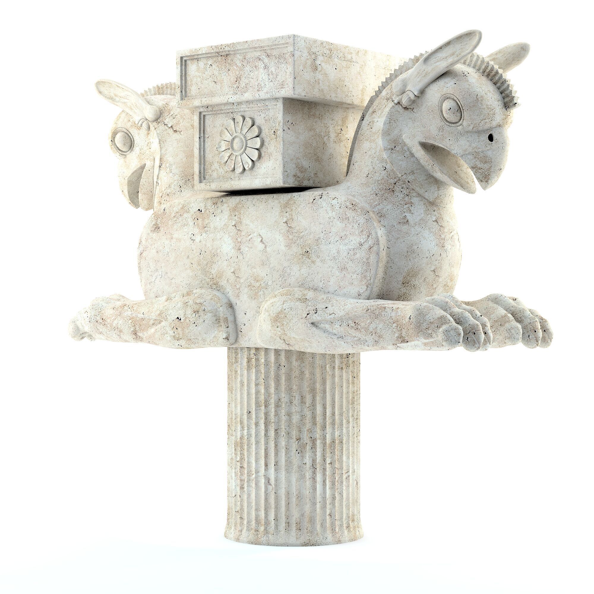 Persian column 03 3D model_1