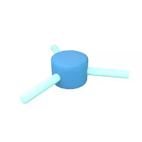 Platform Rotation Trap v1 002 Low-poly 3D model