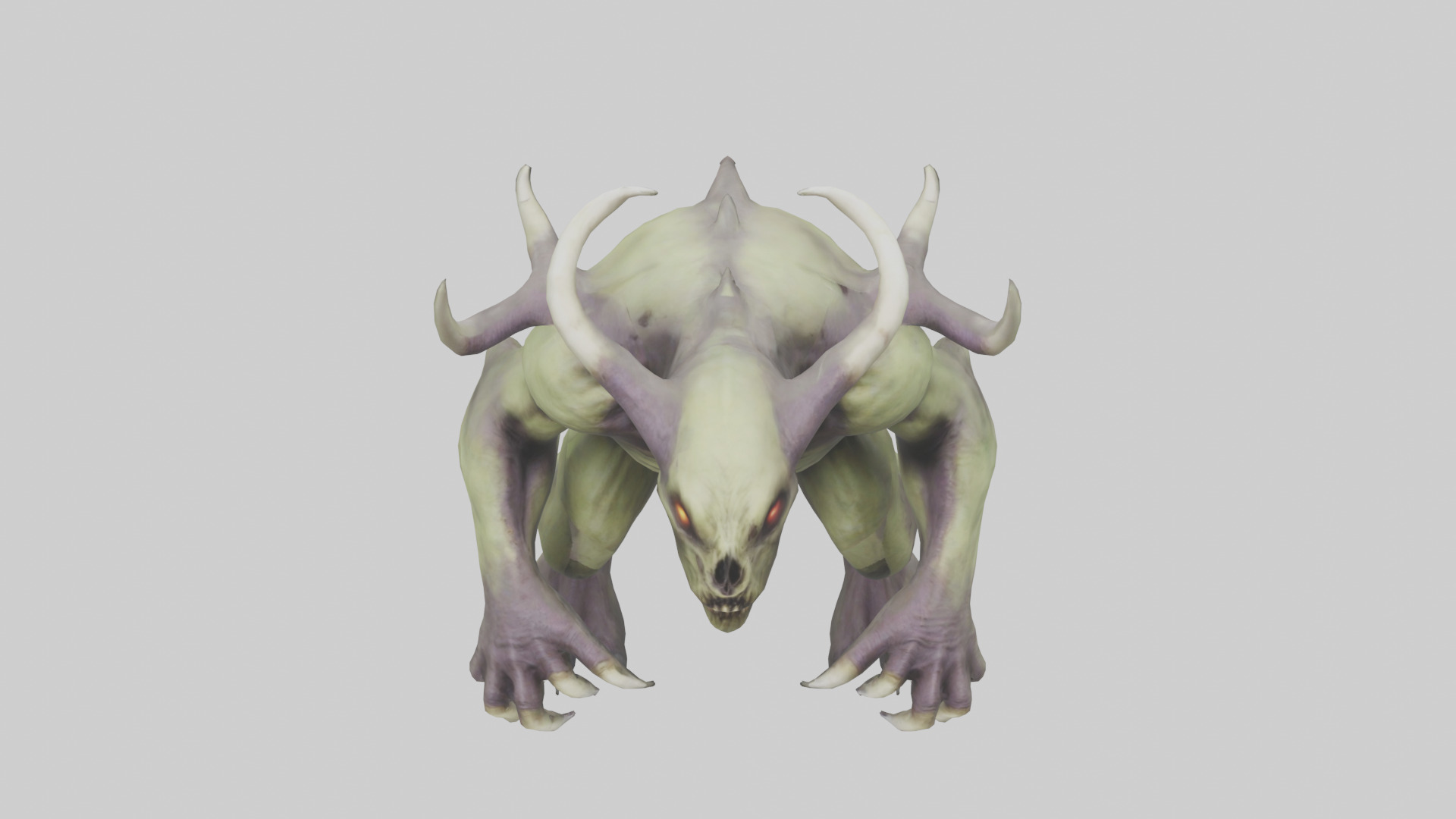 Plague Beast model Low-poly 3D model_16