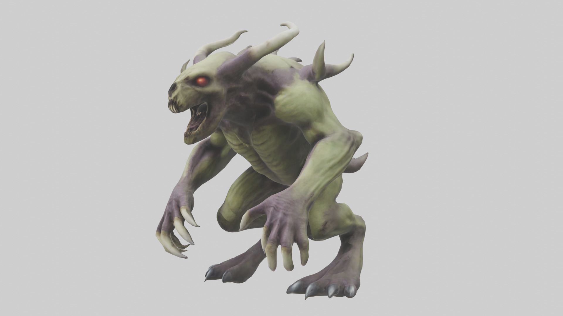 Plague Beast model Low-poly 3D model_9