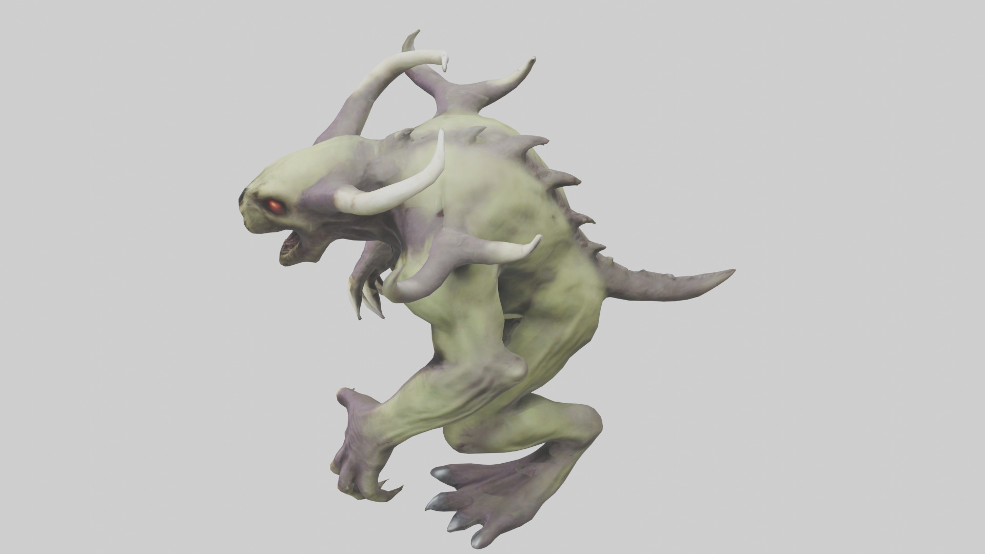 Plague Beast model Low-poly 3D model_17