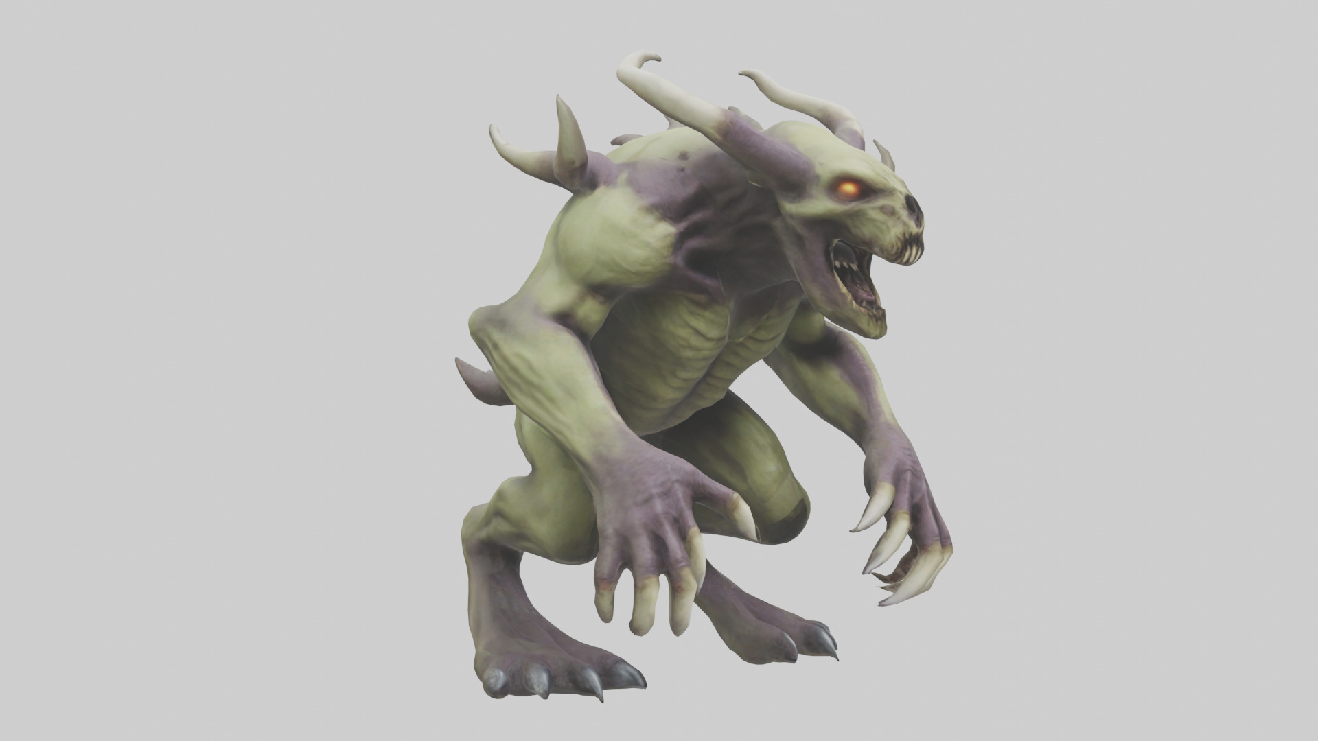 Plague Beast model Low-poly 3D model_8