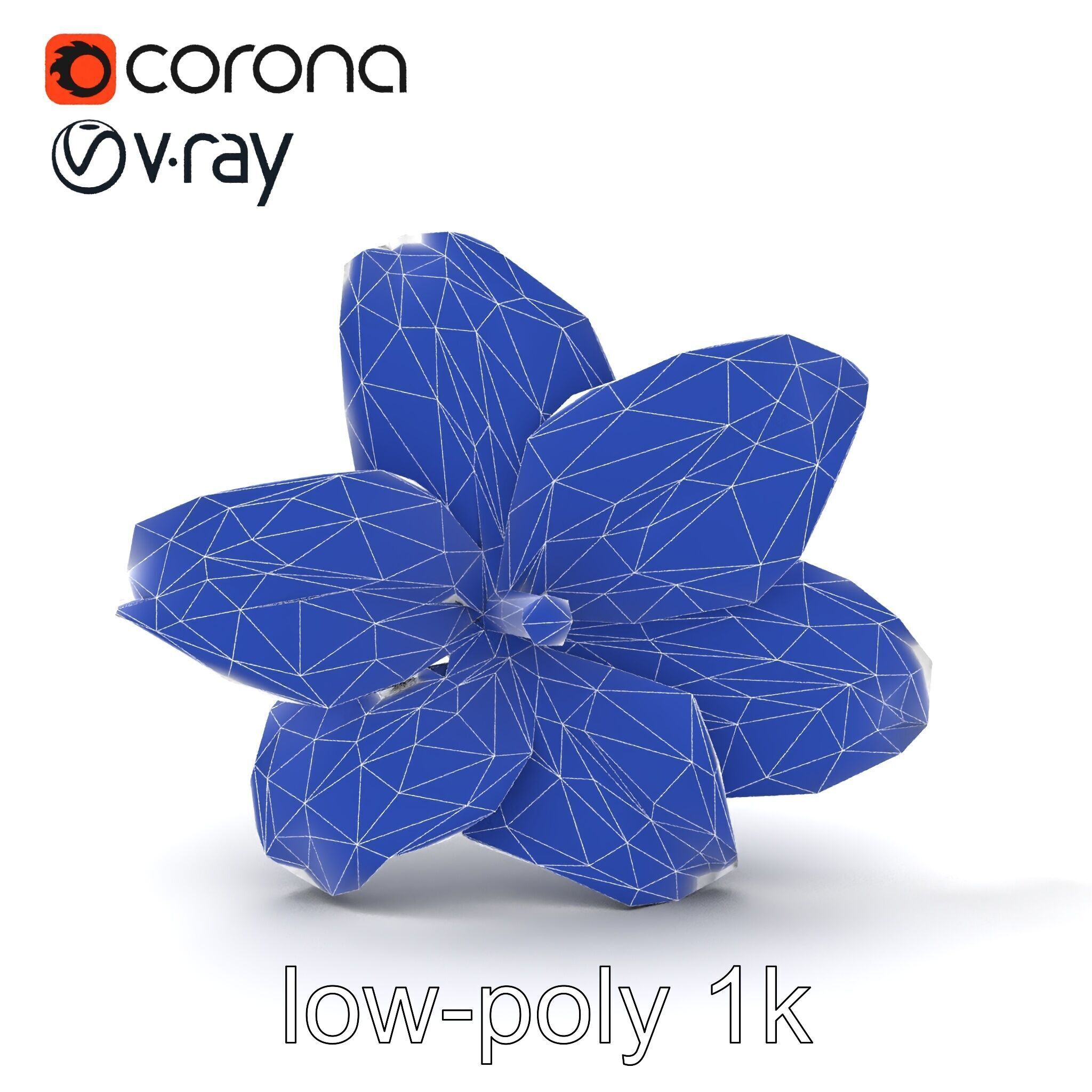 Freesia White Flower Realistic Texture model pack Low-poly 3D model_29