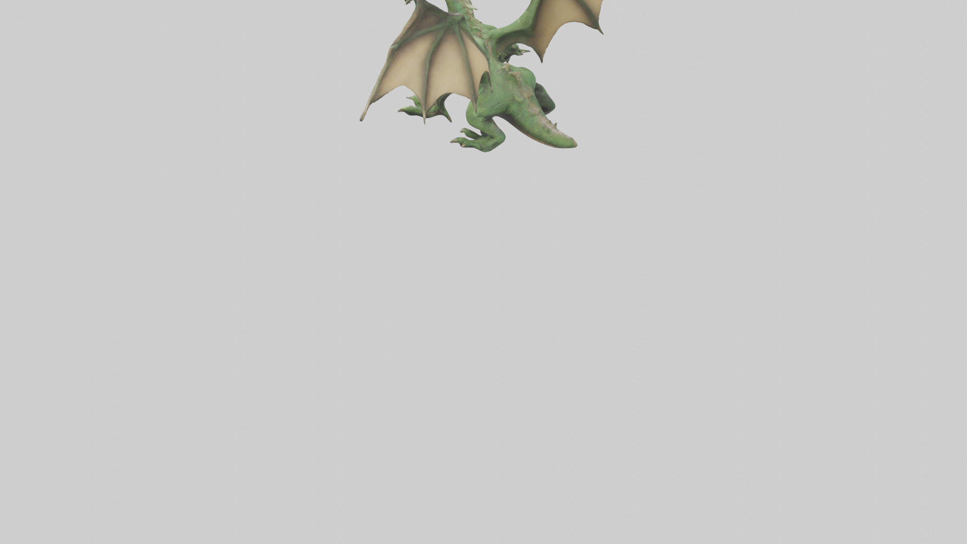 Plague Dragon model Low-poly 3D model_3