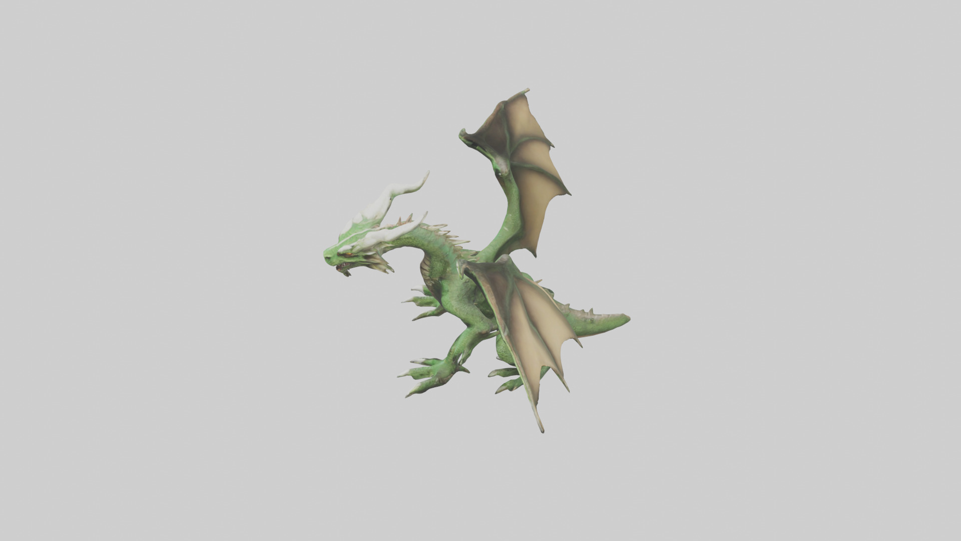 Plague Dragon model Low-poly 3D model_17