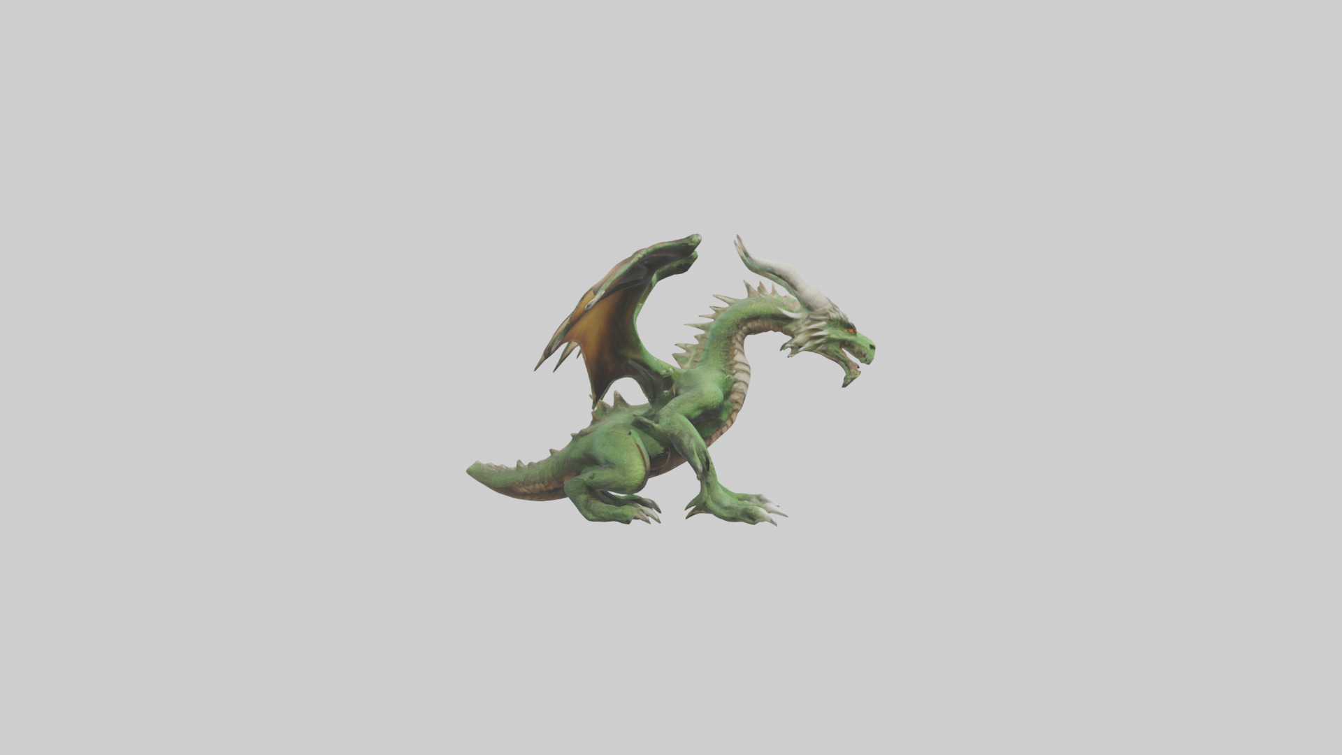 Plague Dragon model Low-poly 3D model_13