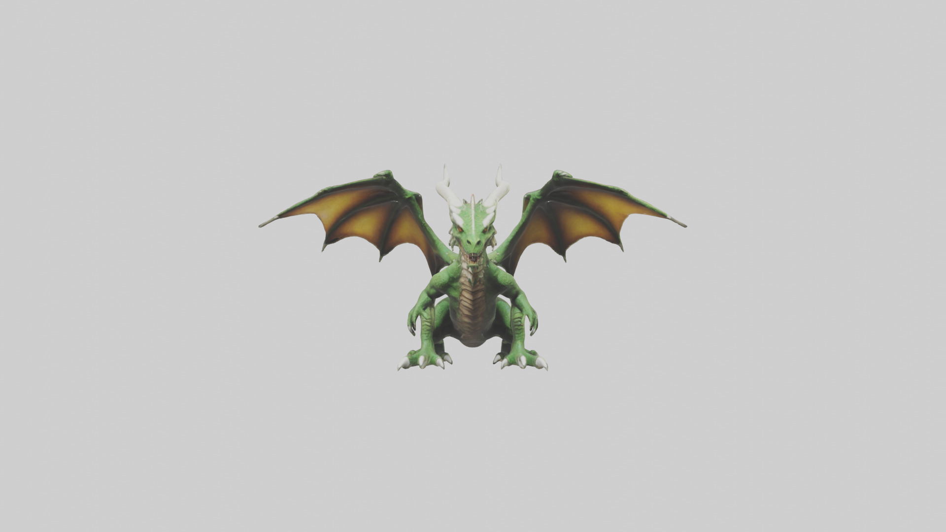 Plague Dragon model Low-poly 3D model_9