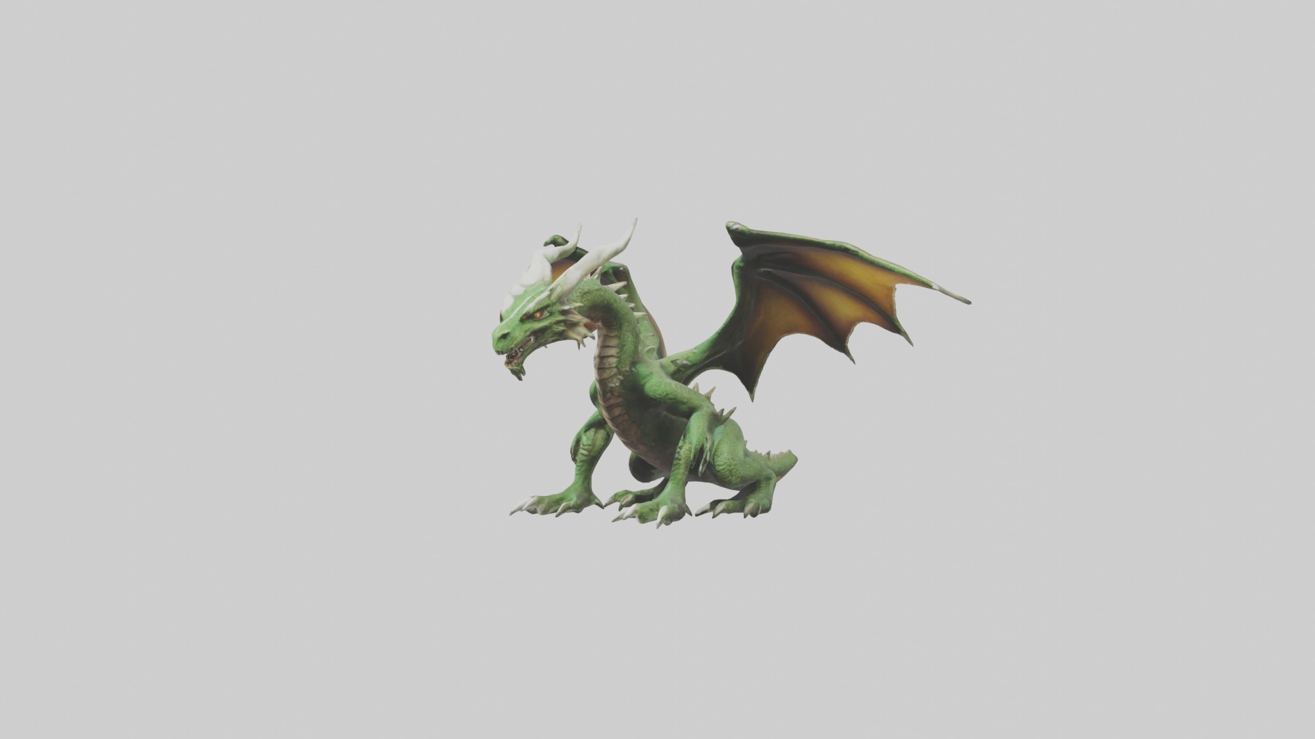 Plague Dragon model Low-poly 3D model_10