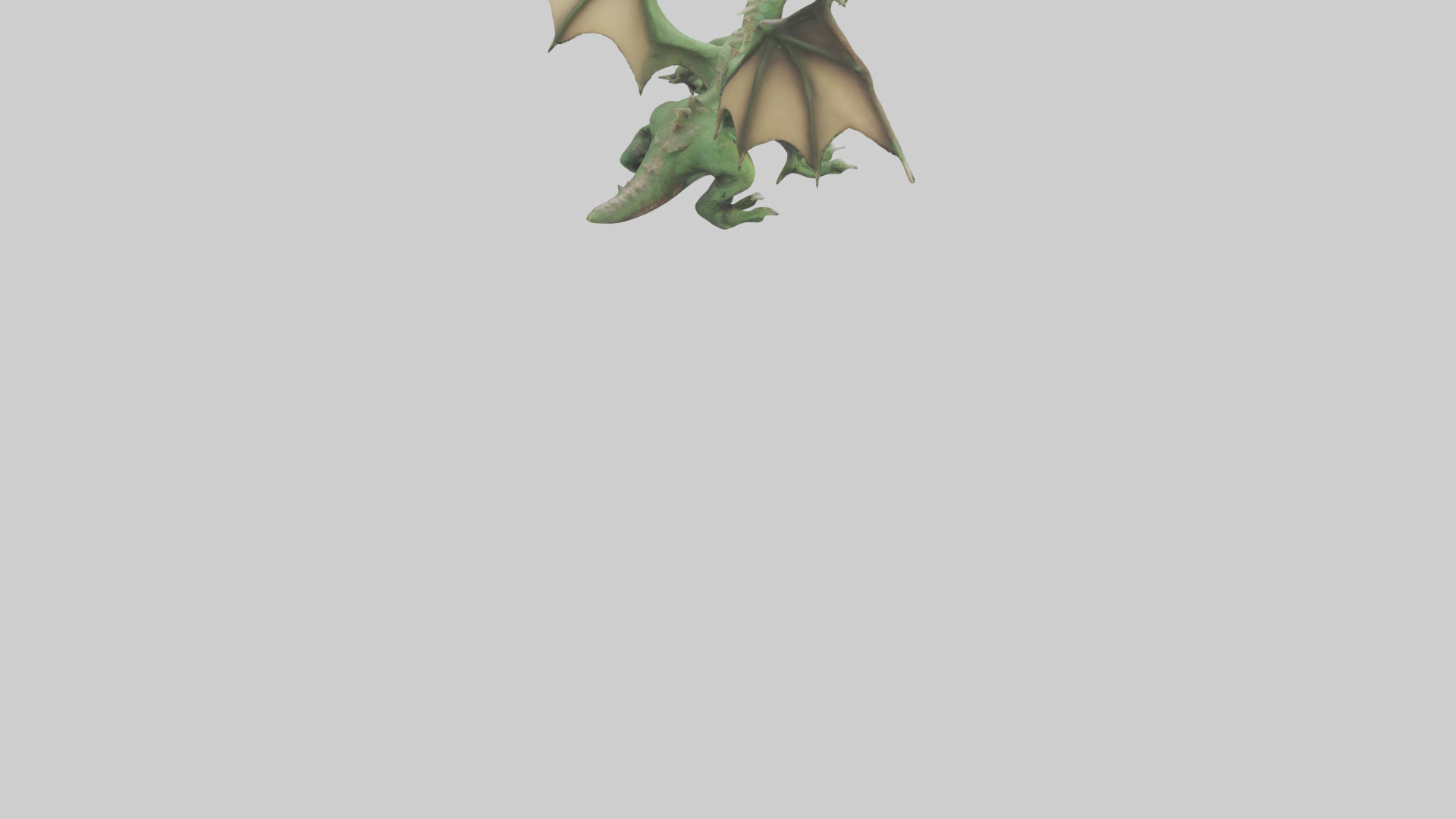 Plague Dragon model Low-poly 3D model_4