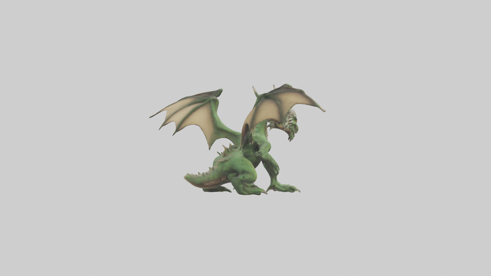 Plague Dragon model Low-poly 3D model_2