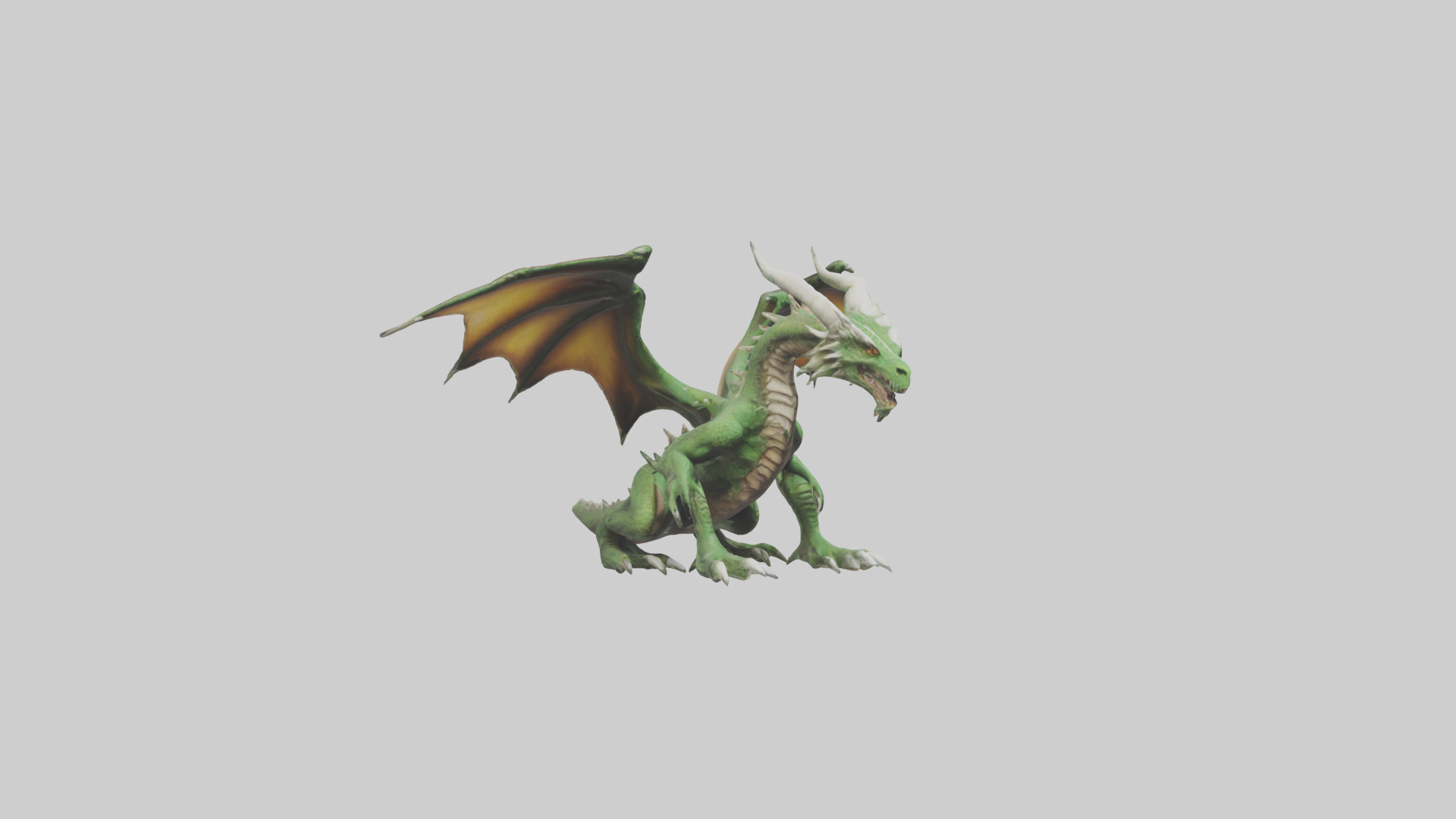 Plague Dragon model Low-poly 3D model_11