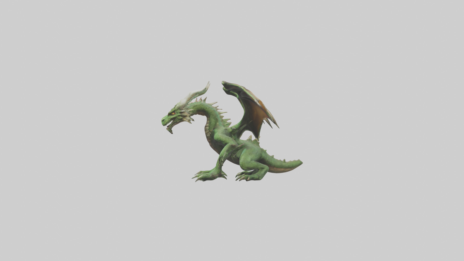 Plague Dragon model Low-poly 3D model_12