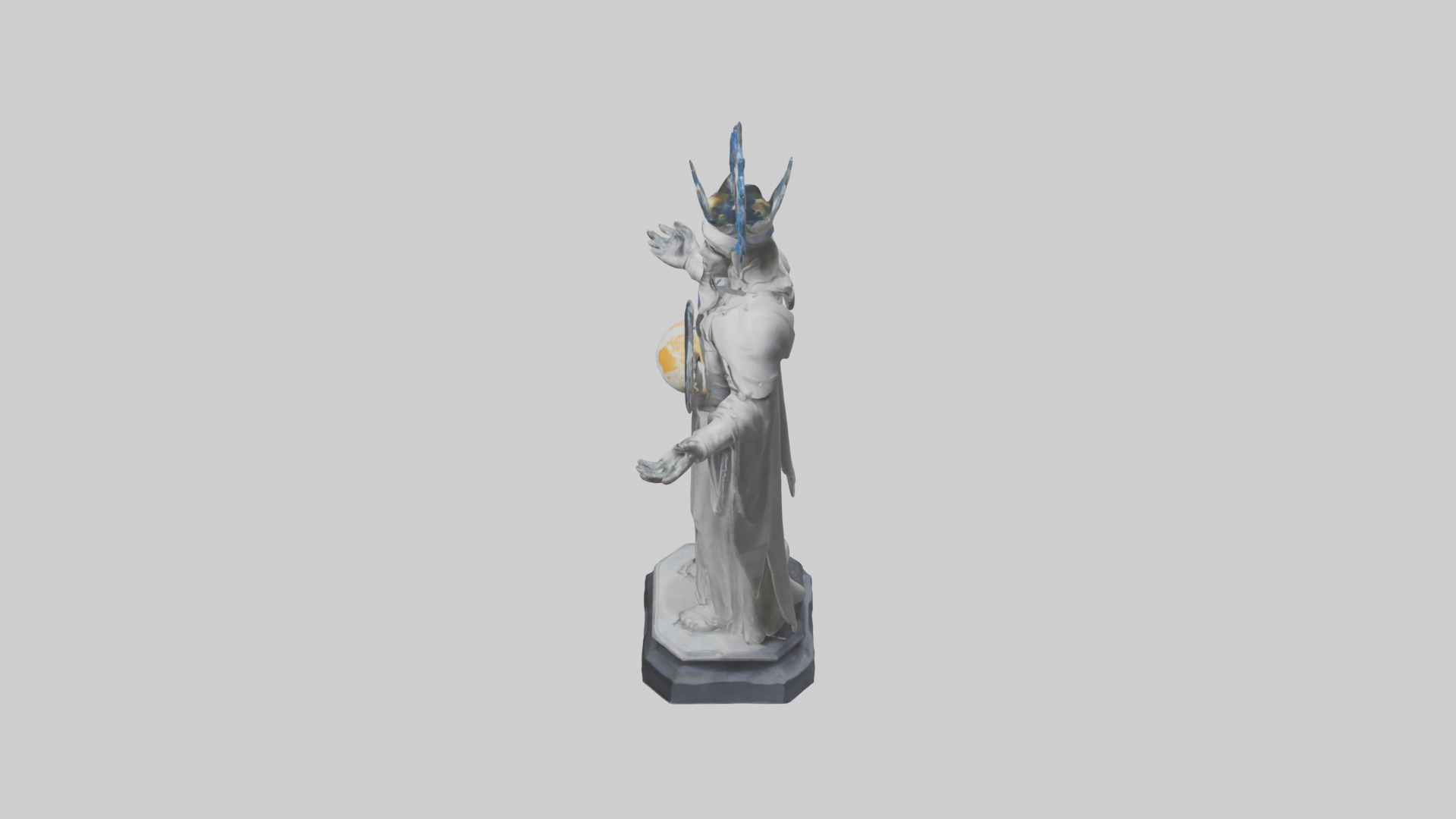 Planetary Protection Statue model Low-poly 3D model_17