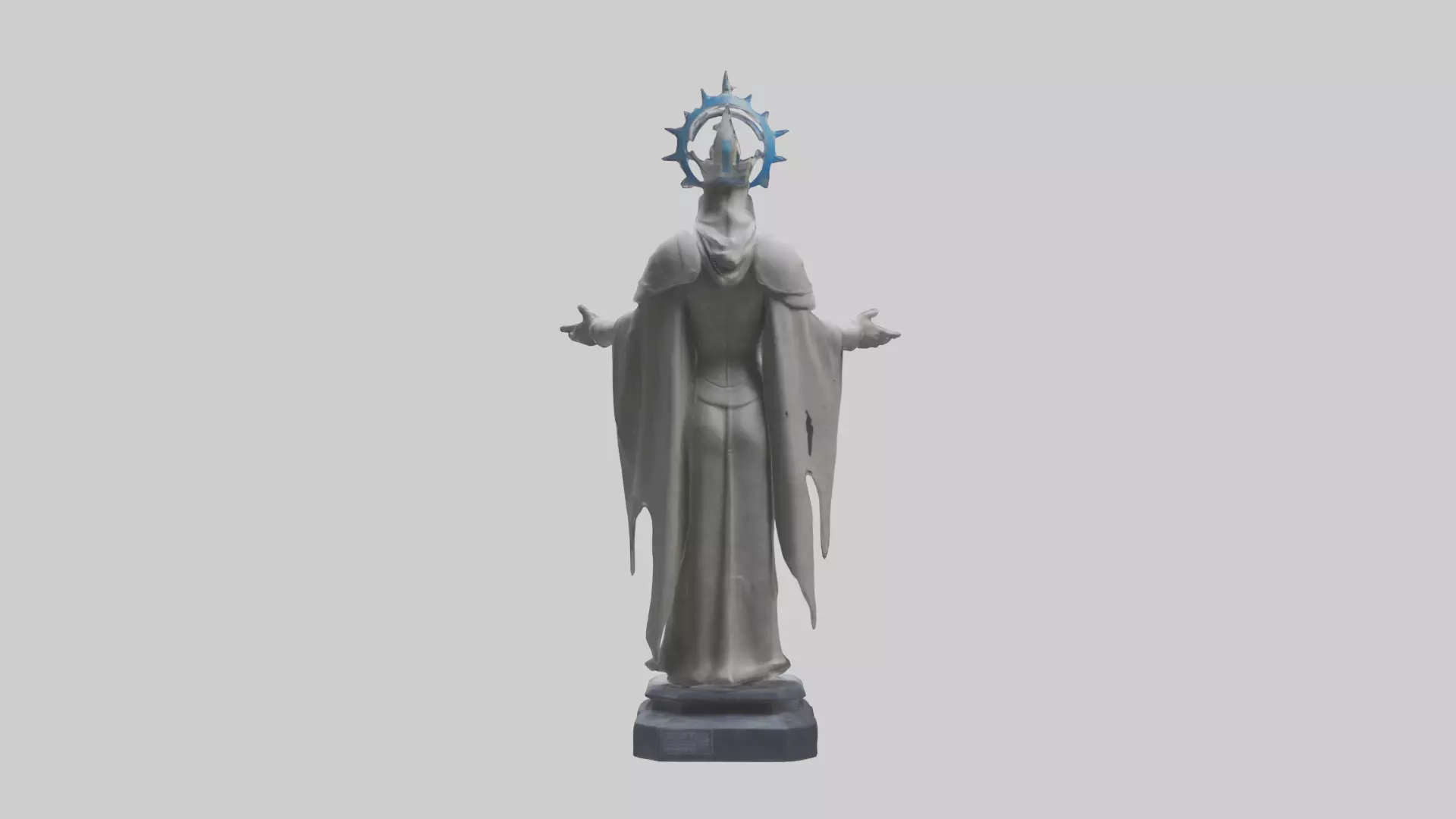 Planetary Protection Statue model Low-poly 3D model_0