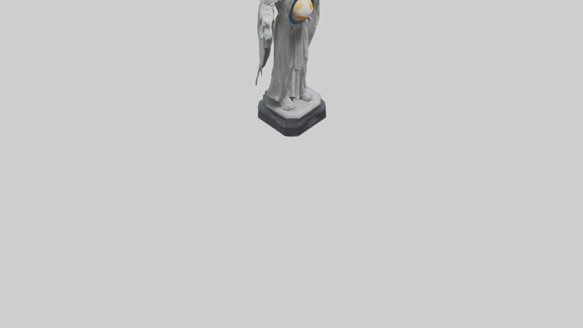 Planetary Protection Statue model Low-poly 3D model_6
