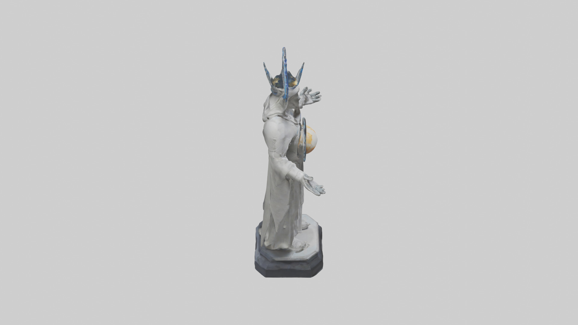 Planetary Protection Statue model Low-poly 3D model_18