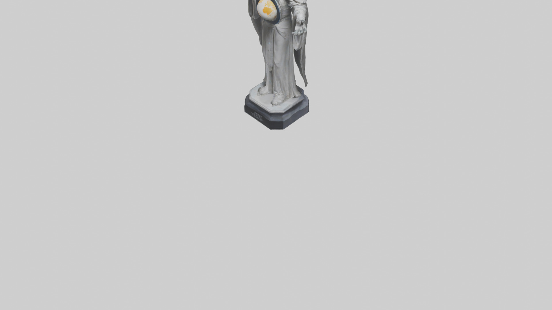Planetary Protection Statue model Low-poly 3D model_5