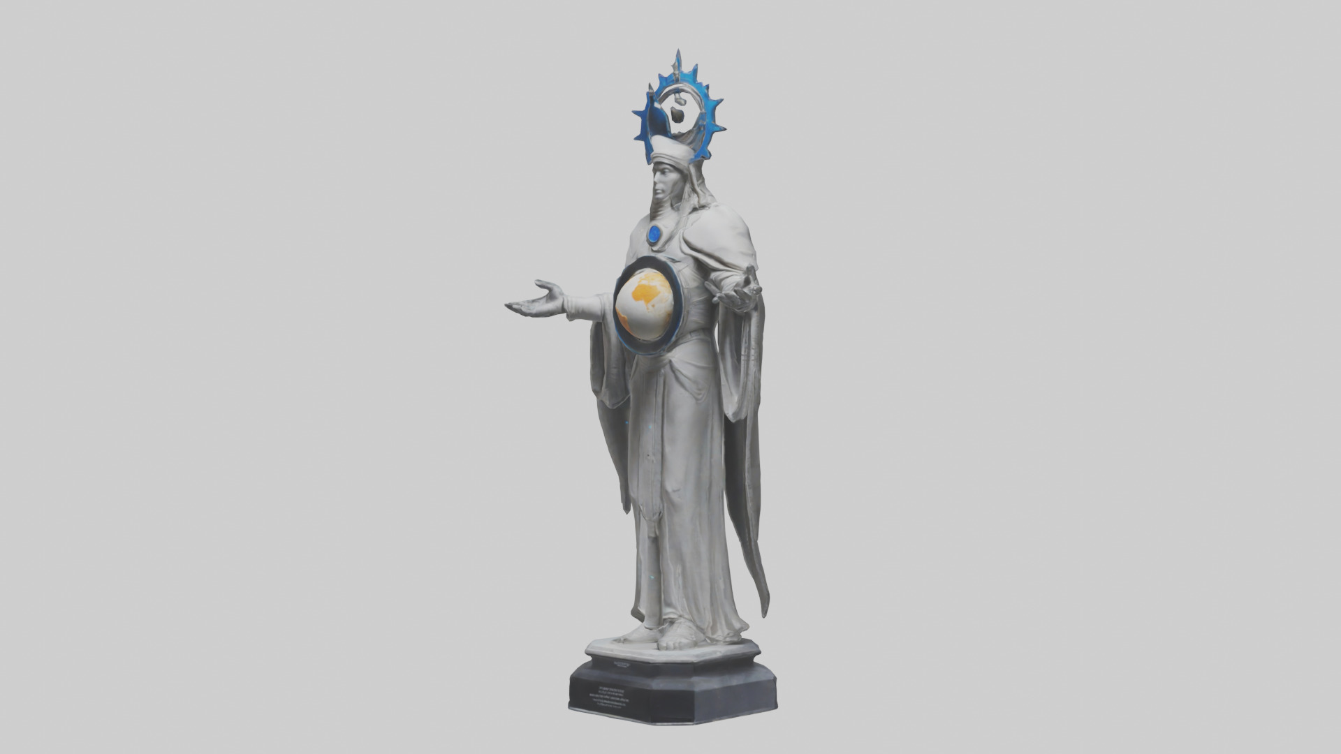 Planetary Protection Statue model Low-poly 3D model_8