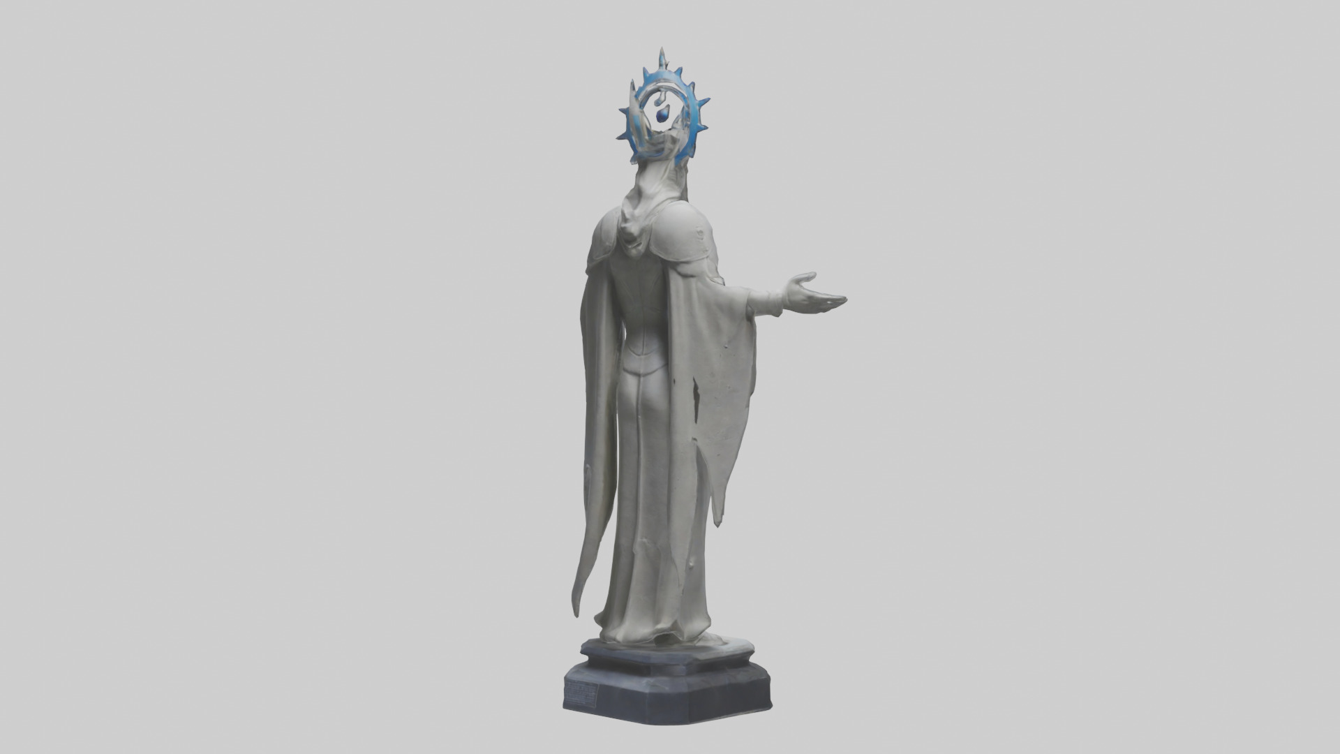 Planetary Protection Statue model Low-poly 3D model_2
