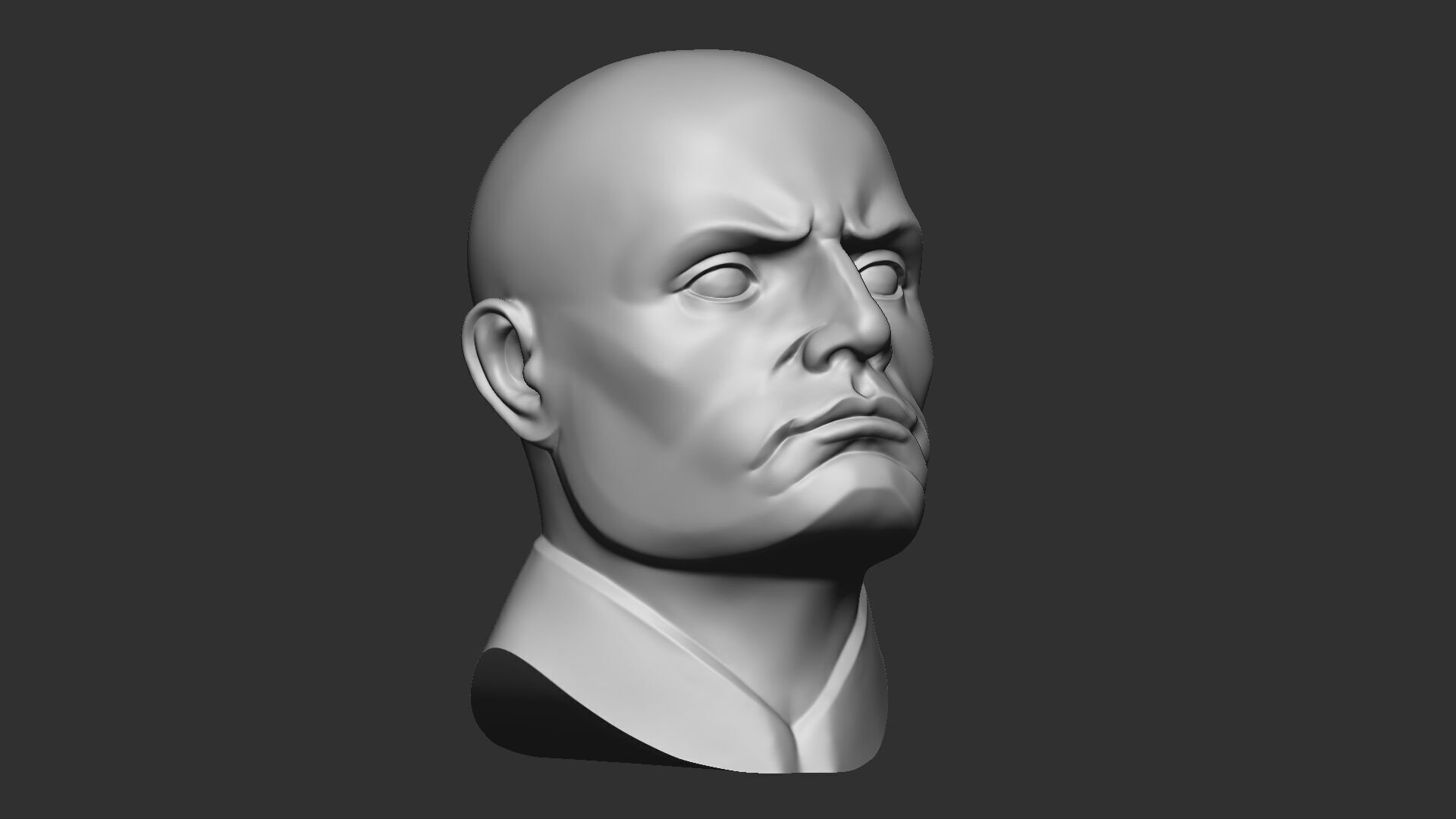 Benito Mussolini   3D print model_1