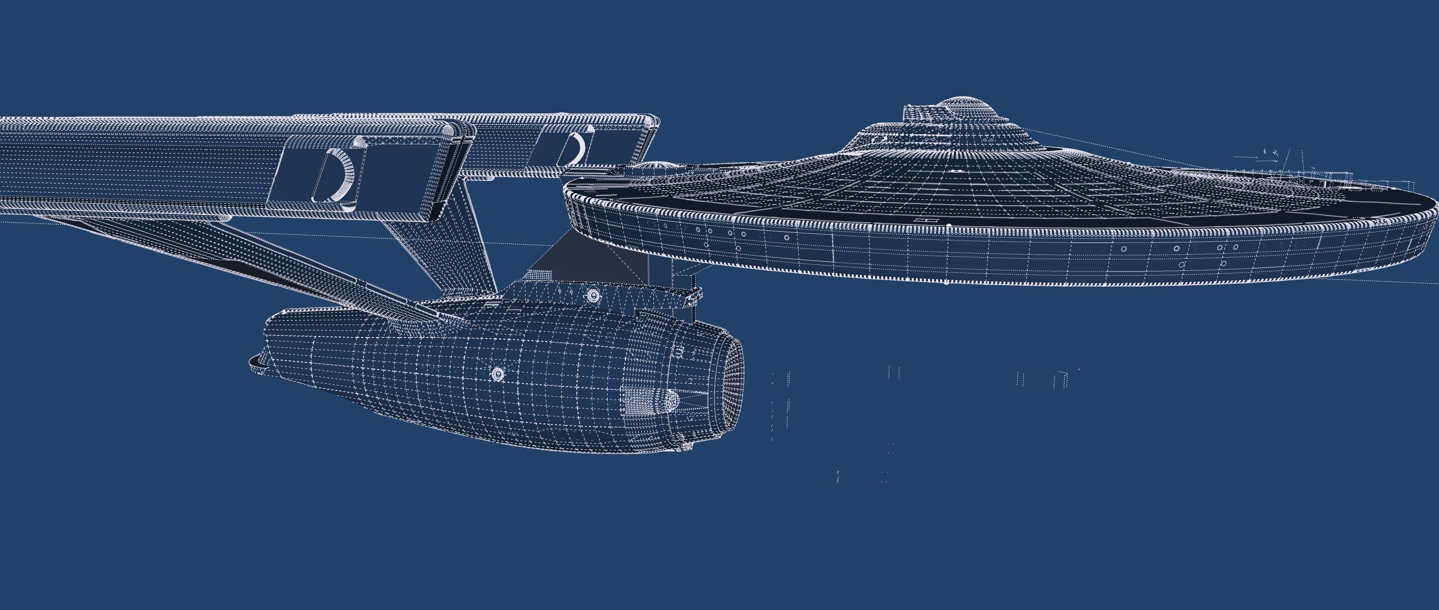 USS ENTERPRISE NCC 1701 A with full interior 3D model_58