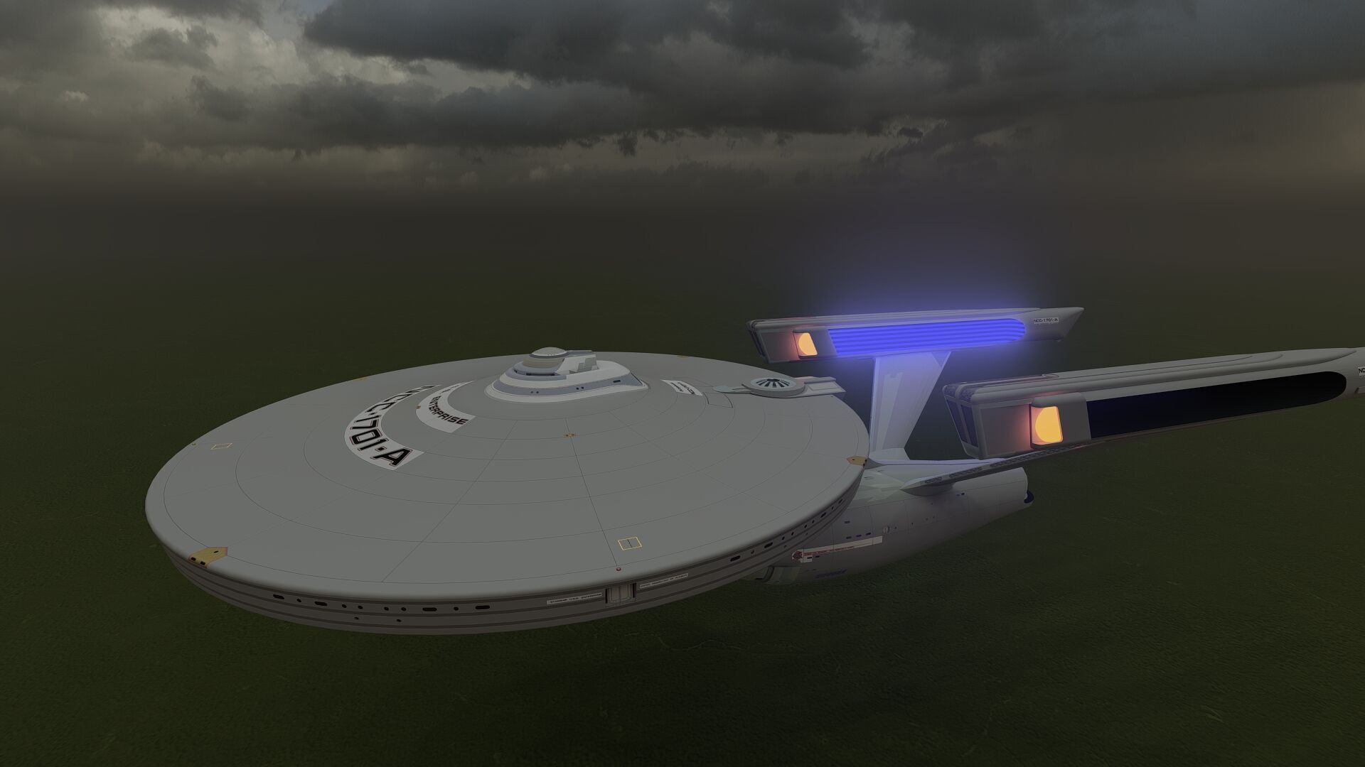 USS ENTERPRISE NCC 1701 A with full interior 3D model_10