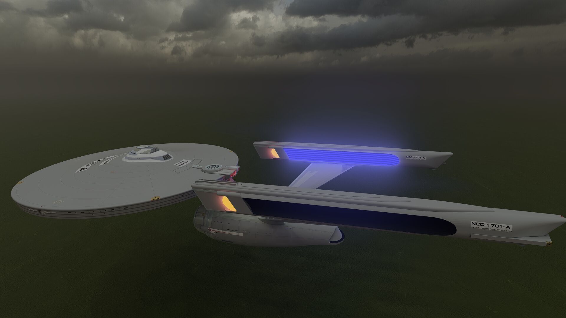 USS ENTERPRISE NCC 1701 A with full interior 3D model_9