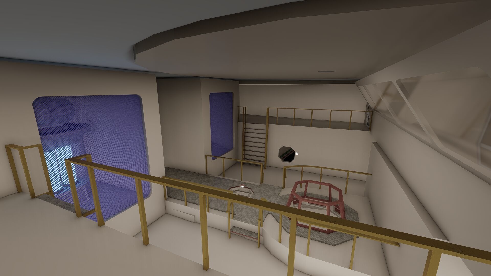 USS ENTERPRISE NCC 1701 A with full interior 3D model_53