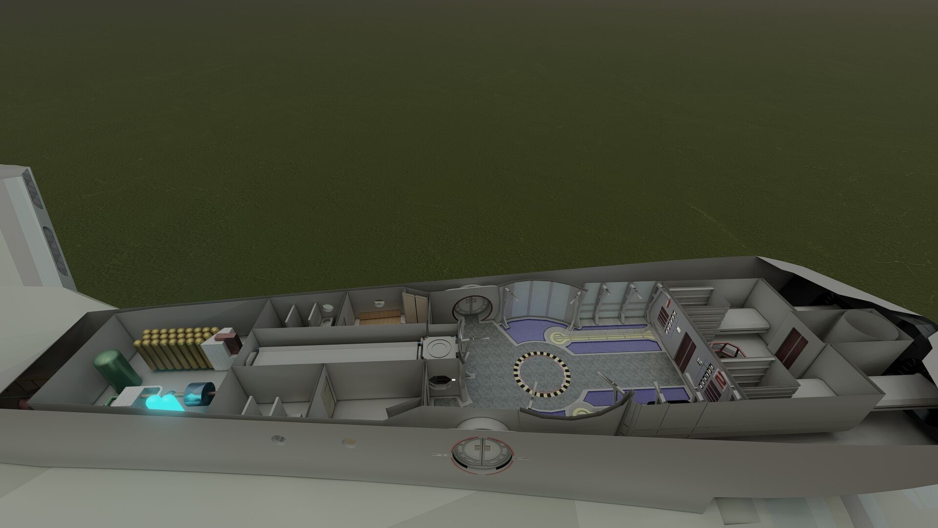 USS ENTERPRISE NCC 1701 A with full interior 3D model_34