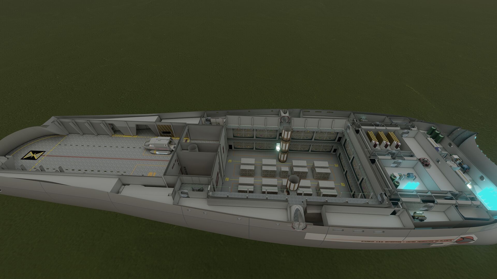 USS ENTERPRISE NCC 1701 A with full interior 3D model_30