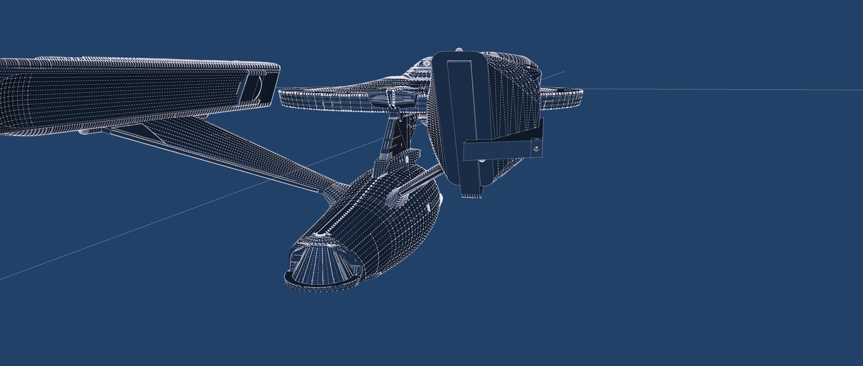 USS ENTERPRISE NCC 1701 A with full interior 3D model_60
