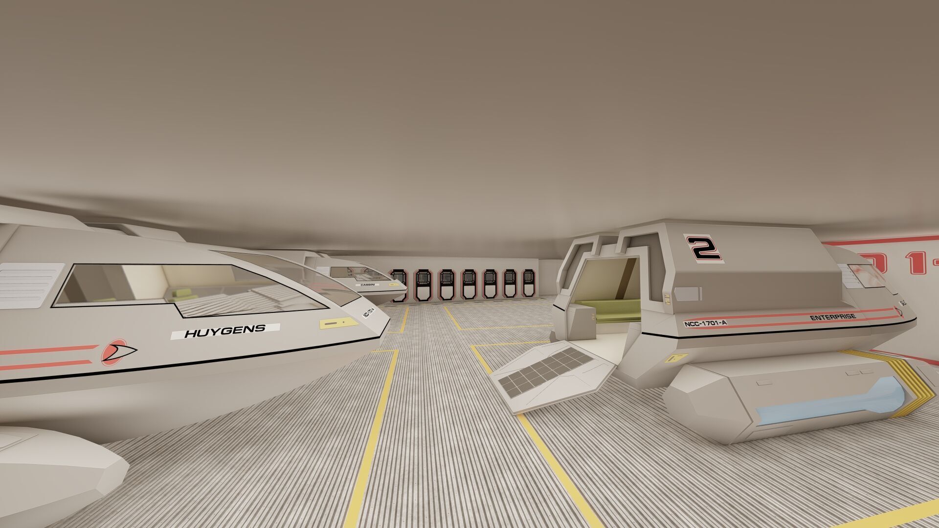 USS ENTERPRISE NCC 1701 A with full interior 3D model_49