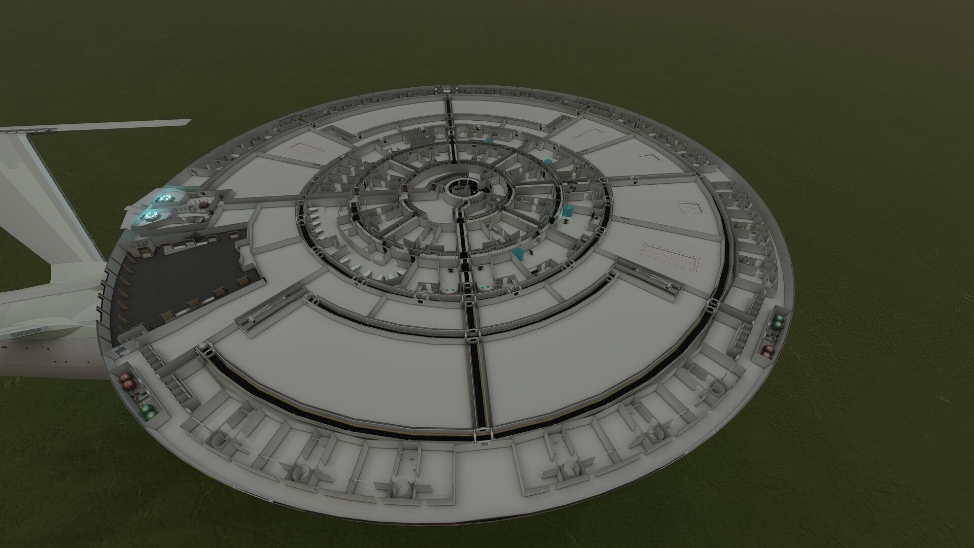 USS ENTERPRISE NCC 1701 A with full interior 3D model_41