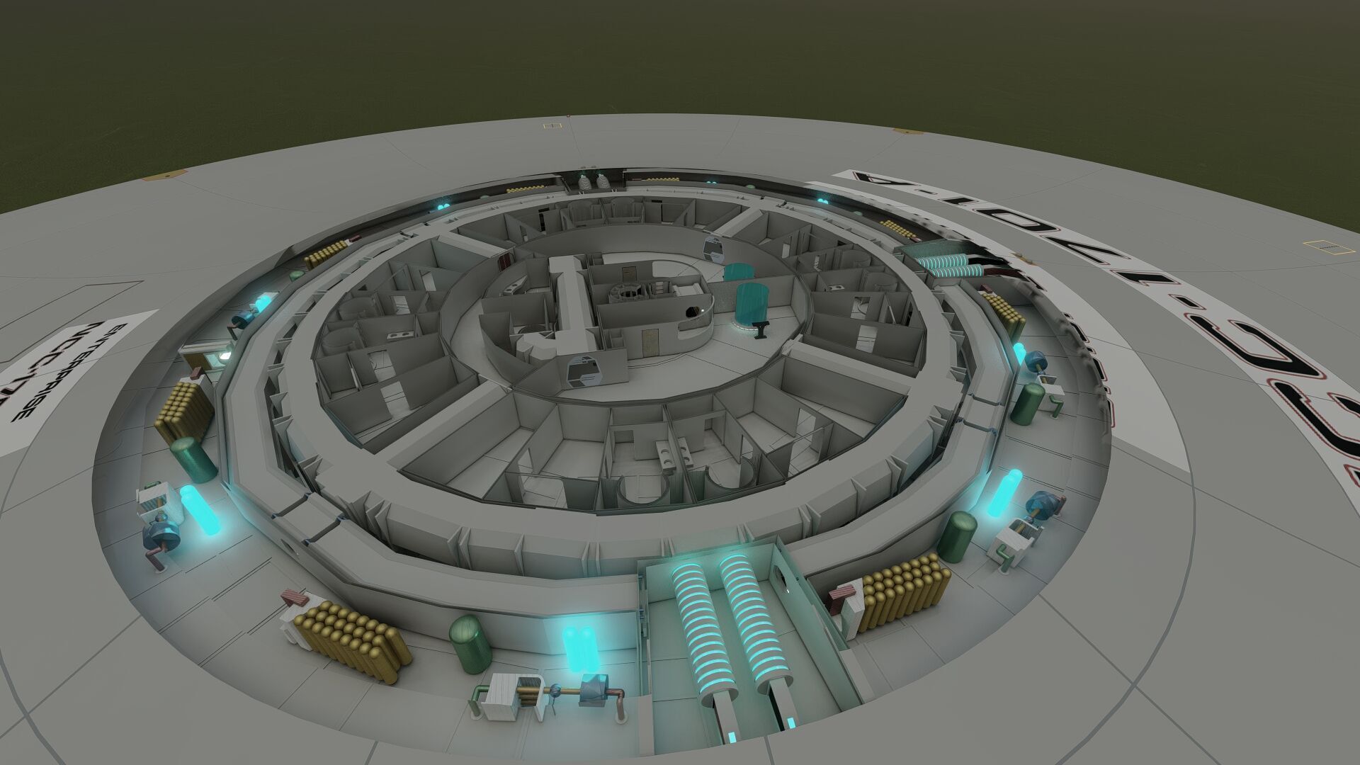 USS ENTERPRISE NCC 1701 A with full interior 3D model_44