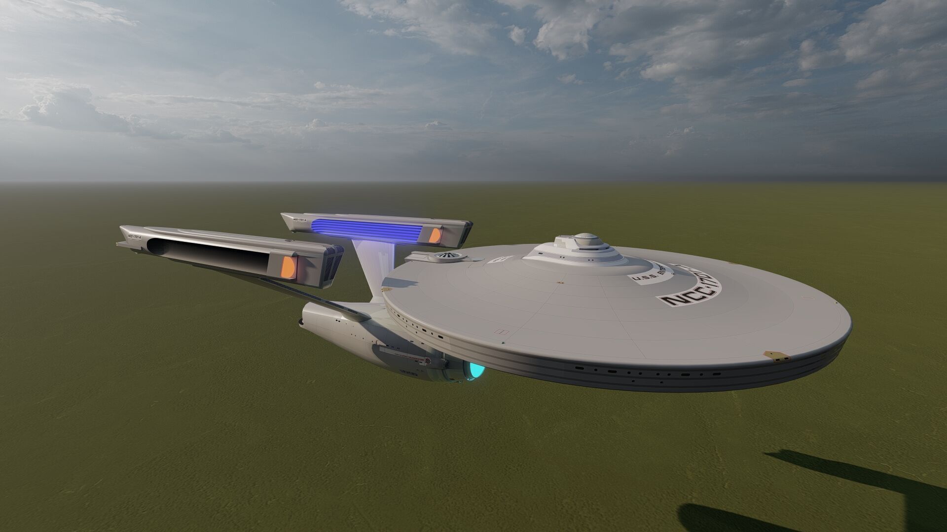 USS ENTERPRISE NCC 1701 A with full interior 3D model_6