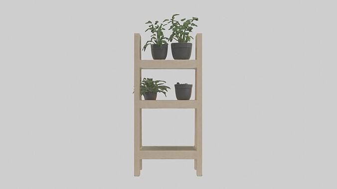 Plant stand model Low-poly 3D model