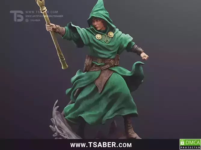 Wizard Statue 3D print model