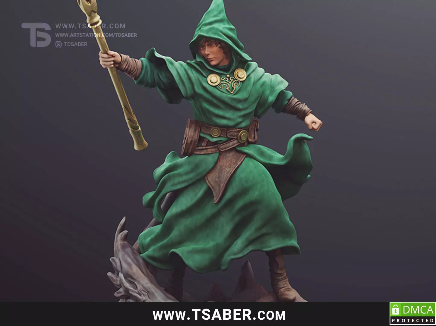 Wizard Statue 3D print model