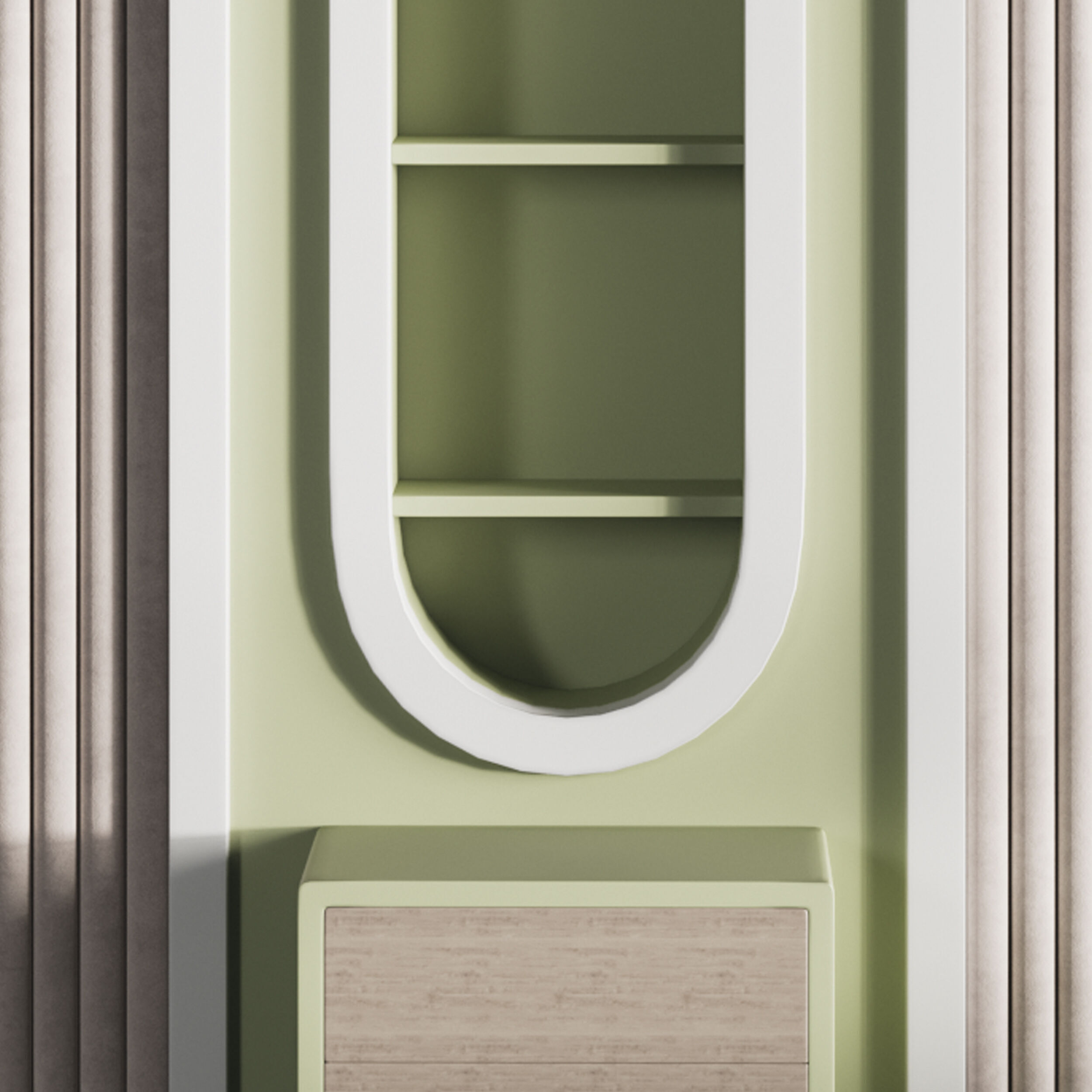 Kids wall panell 11 3D model_8