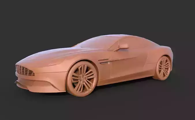 Aston Martin Vanquish 2013 3D print model