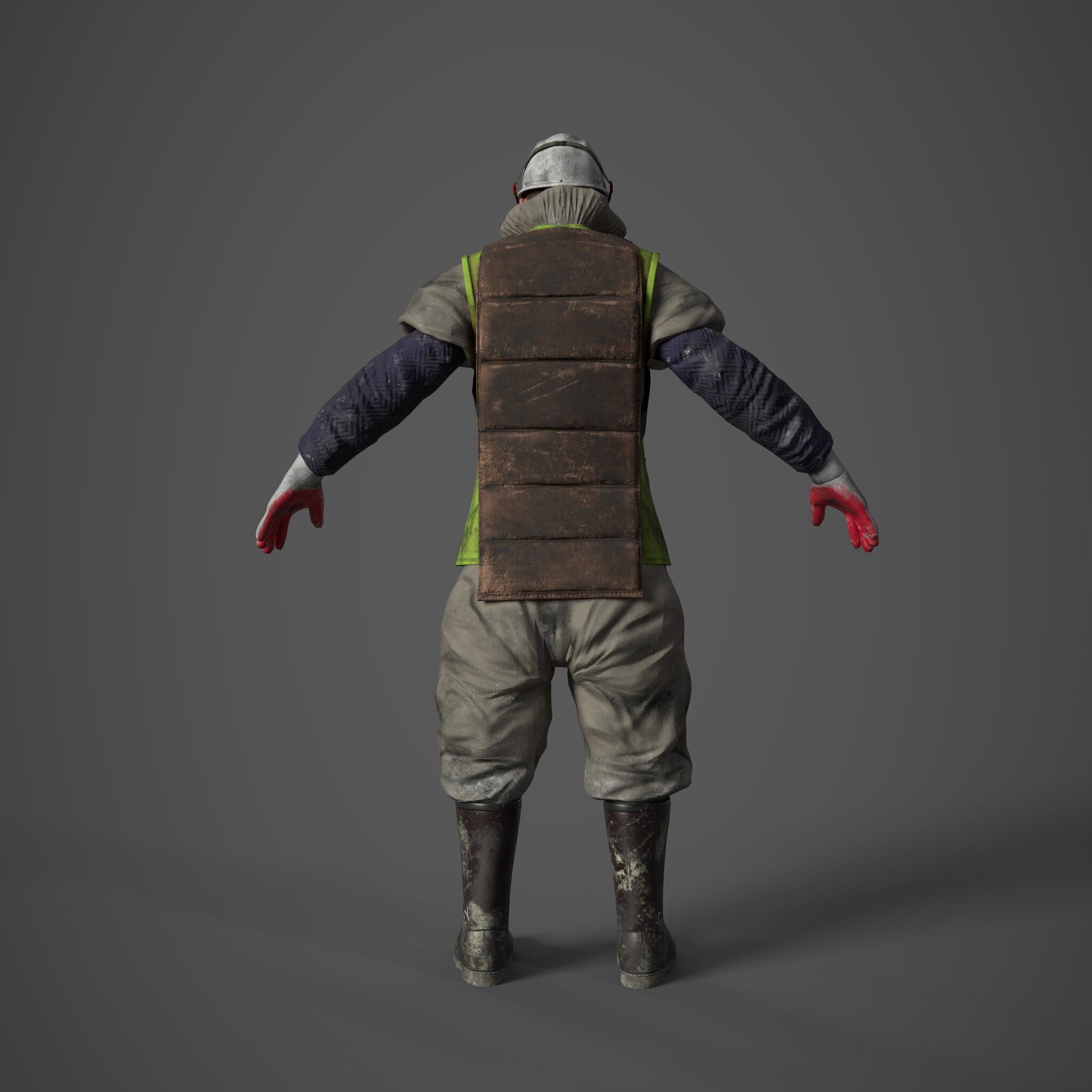 High Quality PBR Character Digital Twin  VR Mining Experience Low-poly 3D model_1