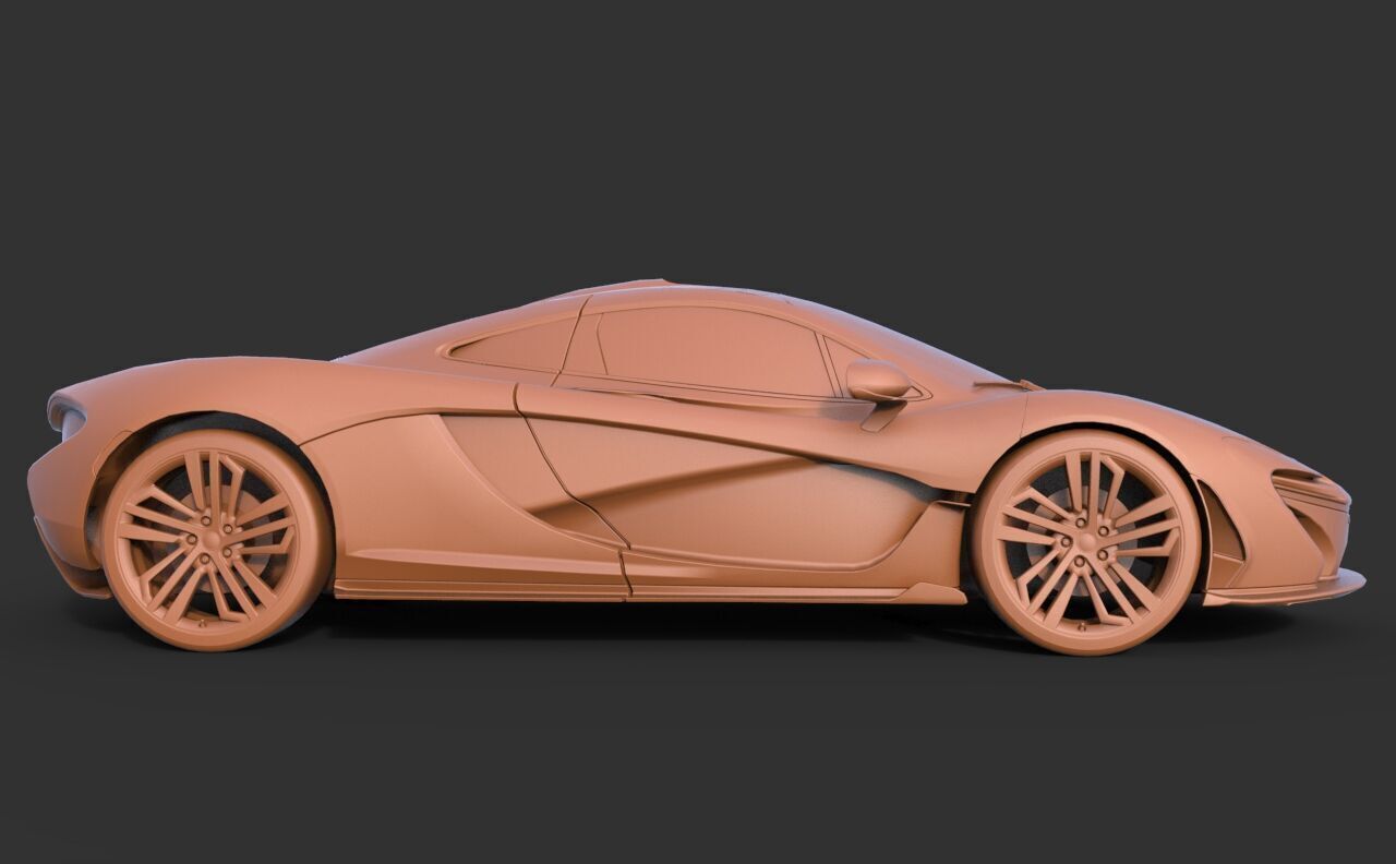 Mclaren P1 3D print model_3
