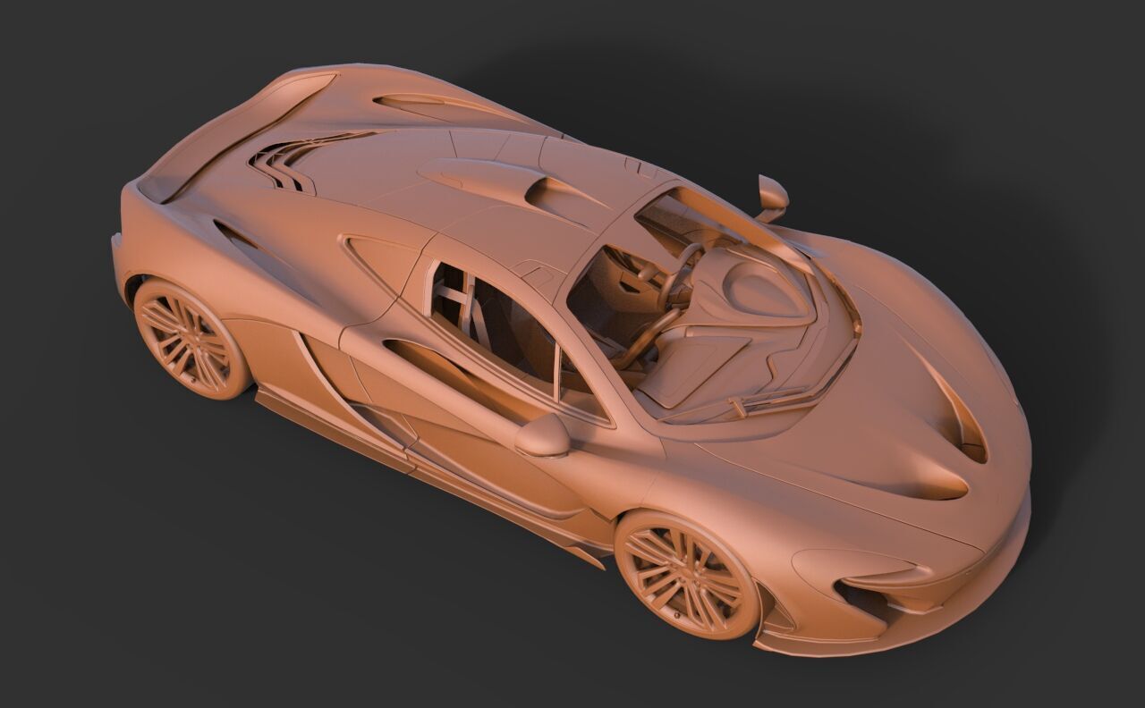Mclaren P1 3D print model_6