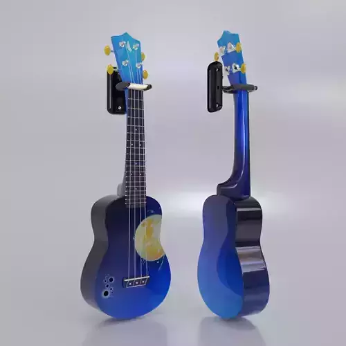 Soprano Ukulele With Hanging night music graphic